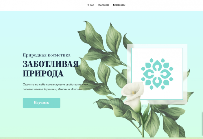 Сайт косметики Заботливая природа