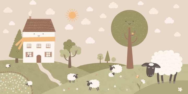 Иллюстрация для детских обоев