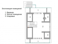 Проект дома 3, план второго этажа