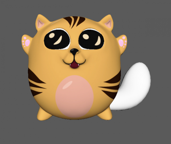 3D модель  Кот