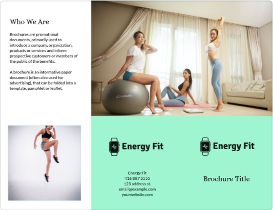 верстка буклета