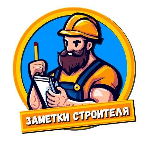 Лого для телеграм канала. "Заметки Строителя"