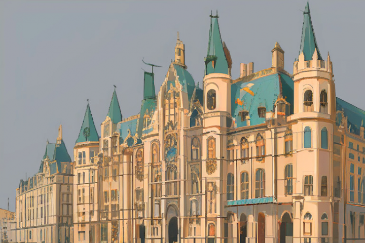Европейская архитектура, иллюстарция.