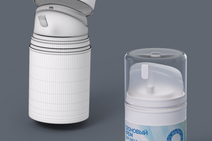 3д модель - туба косметическая
