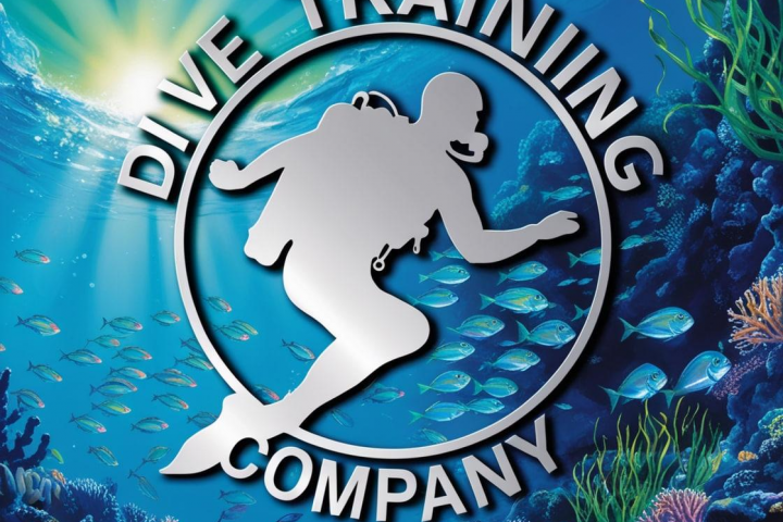 Логотип  компании, осуществляющей обучение подводному плаванию