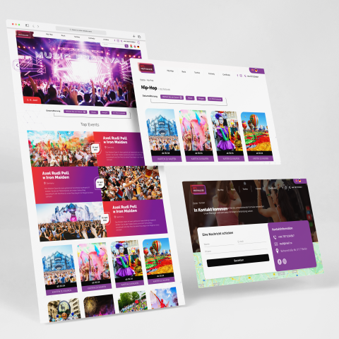 Сайт Фестивалей в Германии WordPress