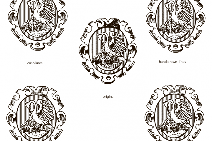 Герб, векторная отрисовка