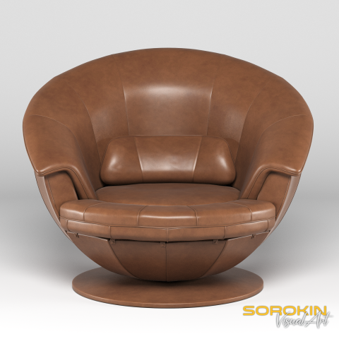 Предметная визуализация: дизайнерское кресло