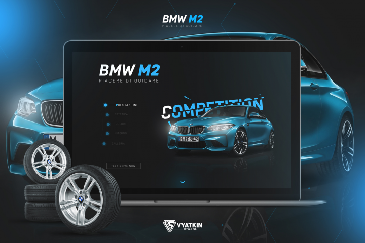 Дизайн сайта - BMW M2 Competition