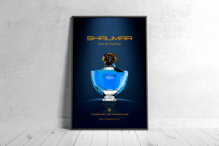 Постер для французского парфюма "Shalimar"