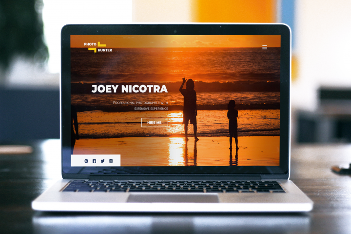 Одностраничный сайт для фотографа