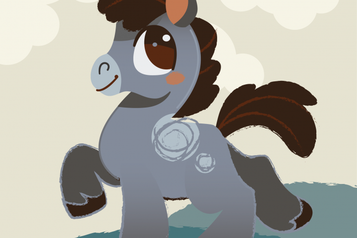 Лошадка векторная иллюстрация