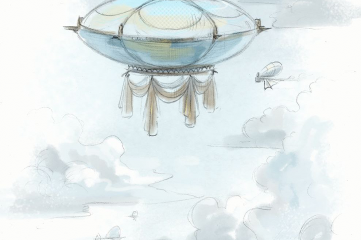 Воздушный корабль эскиз