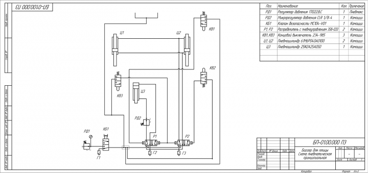 Баггер для упаковки тушек курицы Схема П3