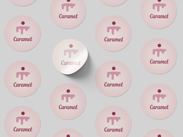 Наклейка для упаковки торта