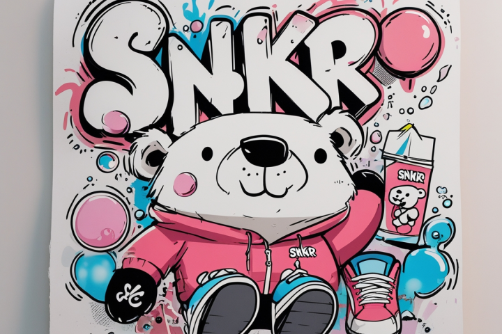 Арт для магазина кроссовок SNKR