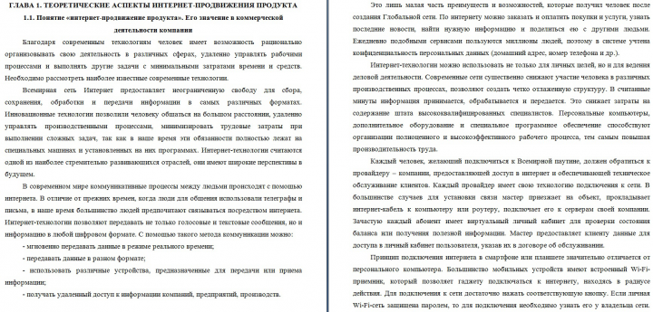 Курсовая "Интернет-продвижение продукта"
