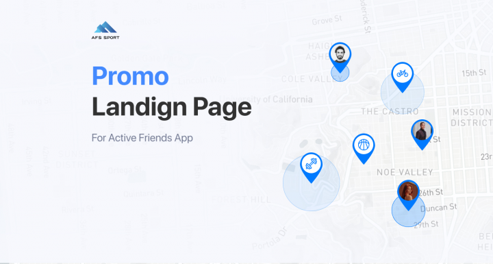 Funnel Landing Page for Sport Event iOS App