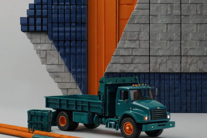 Логотип для строительной фирмы: доставка и поиск материалов.