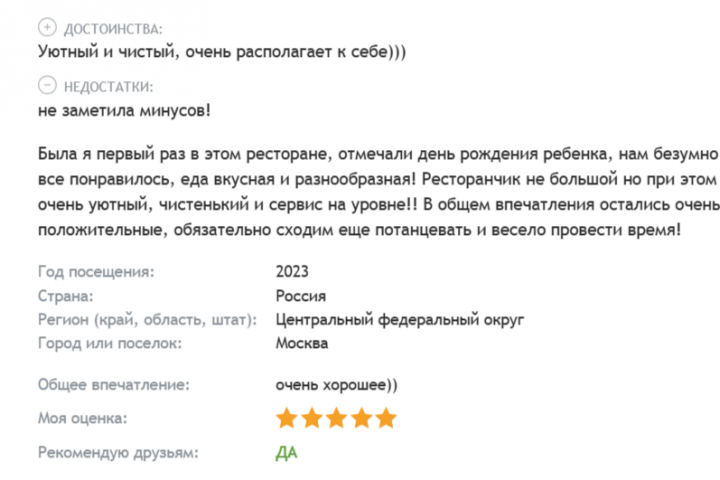 Отзыв на Сайте Отзовик