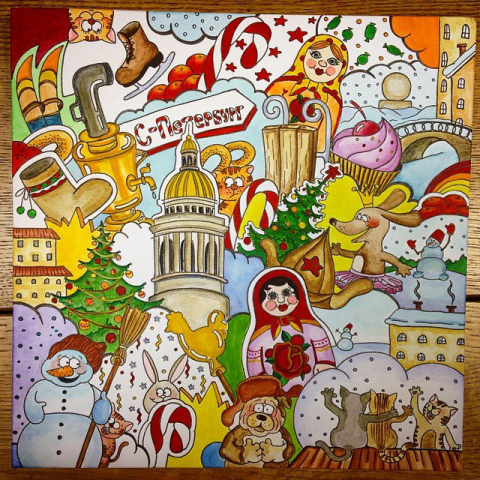 зима спб