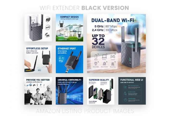 Инфографика Wi-Fi репитера (для Amazon)