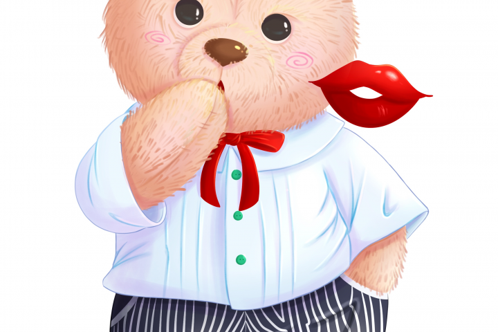 Мишка "Воздушный поцелуй'