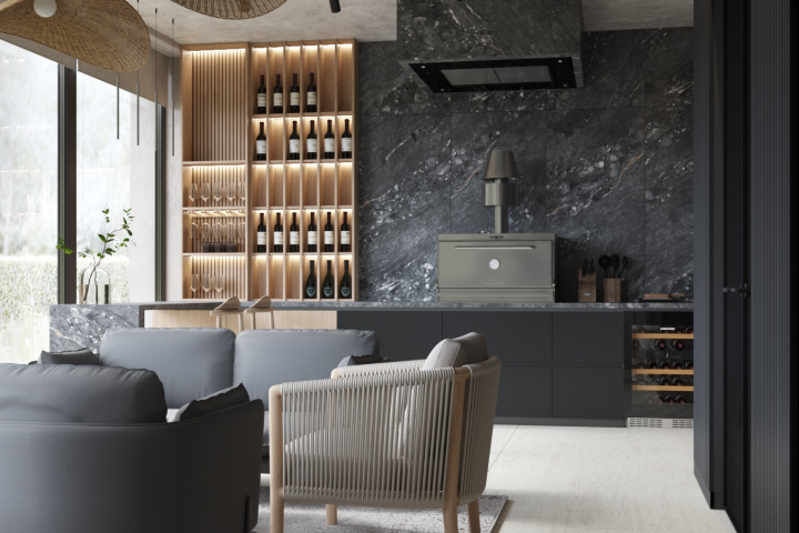 Веранда в коттедже. Александровская Слобода.