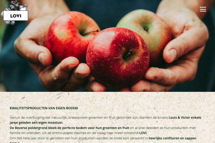 WooCommerce интернет-магазин джемов и соков Lovi.be