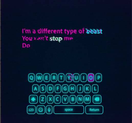 Имитация набора текста на клавиатуре