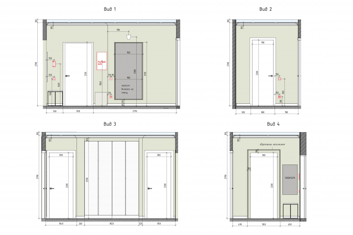 Развертка стен 1