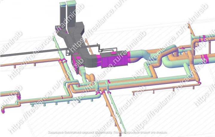 Система вентиляции спортивного комплекса