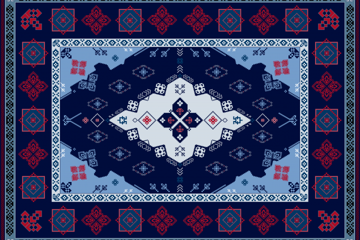 Персидский ковер (векторная графика)