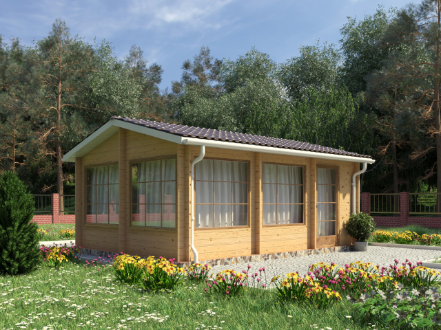 Баня из клееного бруса