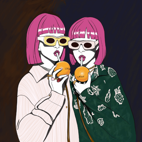 Digital японские близняшки