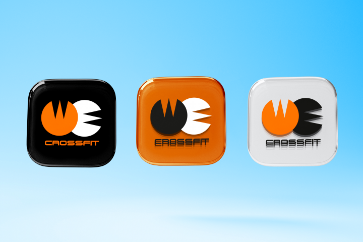 Логотип для фитнес-приложения WE