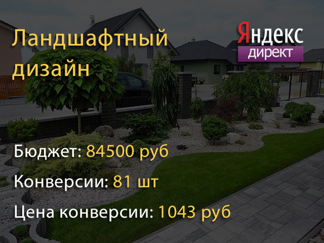 Реклама сайта - Услуги Ландшафтного дизайна