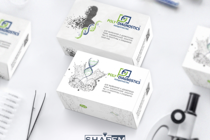 Дизайн коробки для PolyDiagnostics + визуал.