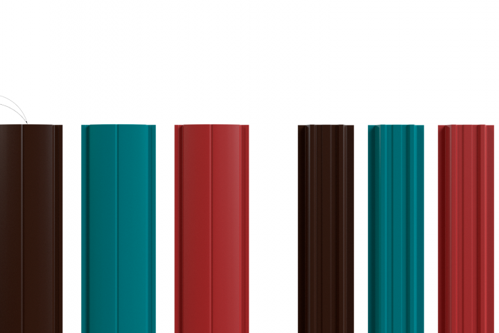 Металлический штакетник, моделирование и визуализация