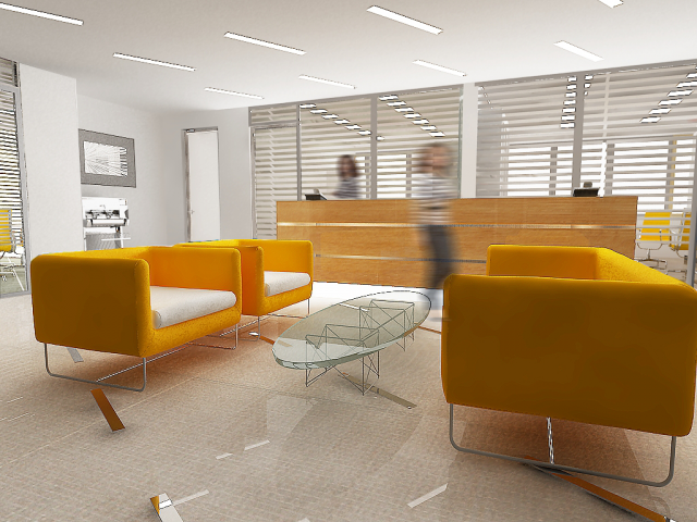 Рецепция в офисе