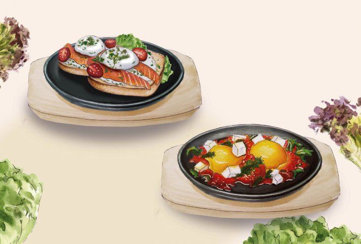 Food Sketch (Отрисовка блюд маркерами)