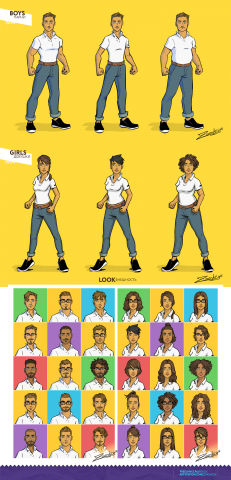 Персонажи для комикс проекта