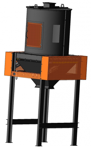 Охладитель пеллет 1,2 м. куб.