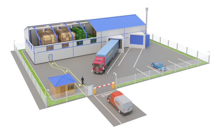 3d-макет склада