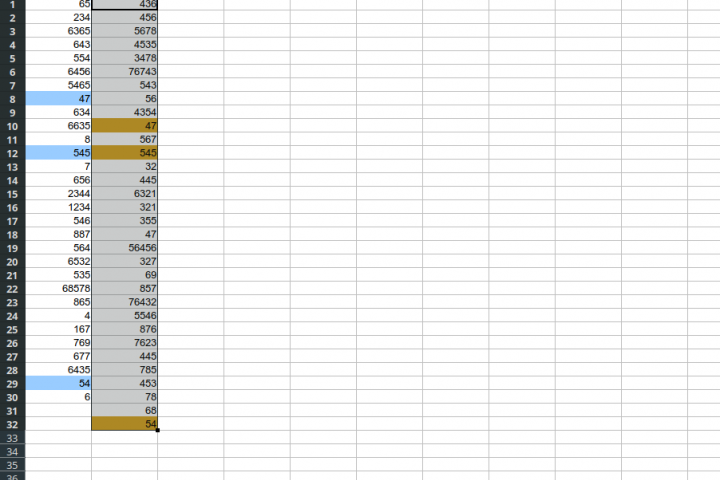 Макрос копирования столбца в строку с разделителем (LibreOffice)