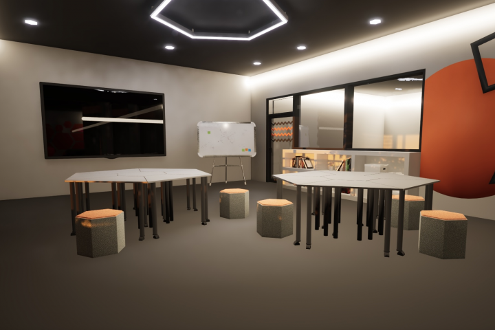 визуализация кабинета частной школы