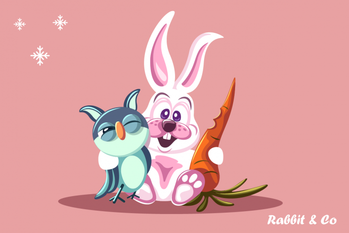 Персонажная 2D анимация "Rabbit & Co"