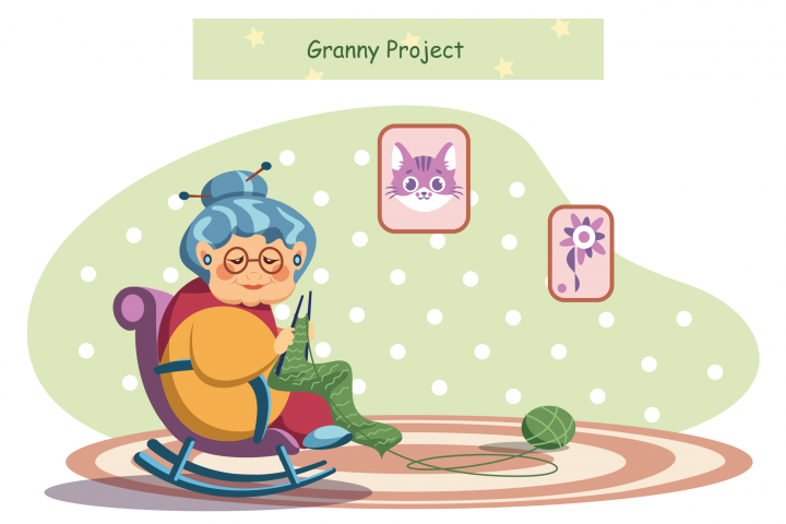 Персонажная анимация - Бабулечка Project.