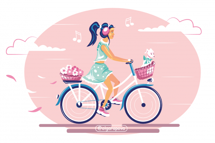 Векторная иллюстрация - Весна.