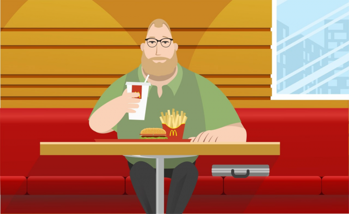 2D Иллюстрация для Macdonalds
